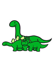 langhals stegosaurus 3 freunde team paar triceratops hörner süß niedlich klein kinder groß comic cartoon dinosaurier saurier dino