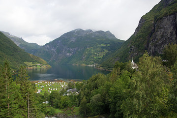Fototapeta na wymiar Geirangerfjord, More og Romsdal, Norwegen