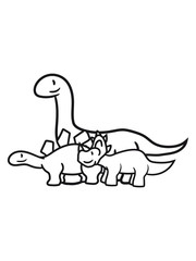 langhals stegosaurus 3 freunde team paar triceratops hörner süß niedlich klein kinder groß comic cartoon dinosaurier saurier dino