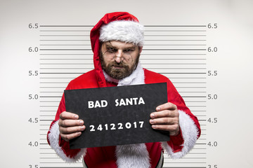 Bad Santa Claus pointing on you, concept christmas - 181295662