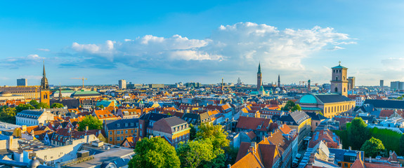 Aerial view of copenhagen