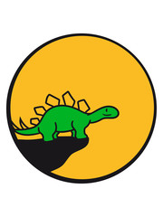 cool klippe mond nacht heulen wolf werwolf stegosaurus hörner süß niedlich klein kinder groß comic cartoon dinosaurier saurier dino