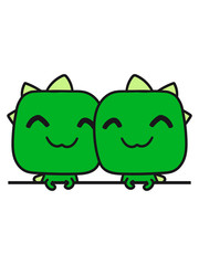 2 paar pärchen liebe verliebt team text leer fläche schreiben t-rex rex fleischfresser glücklich süß niedlich klein kinder groß comic cartoon dinosaurier saurier dino