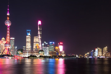 Obraz premium Shanghai Pudong night scene