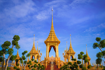 The royal crematorium of His Majesty late King Bhumibol Adulyadej built for the royal funeral at...