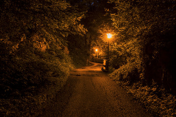 Laternen mystischer Weg