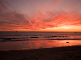 Fototapeta na wymiar Seal Beach Sunset