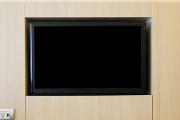 Black LED television screen