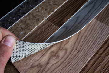 Linoleum appliances, cutting and samples