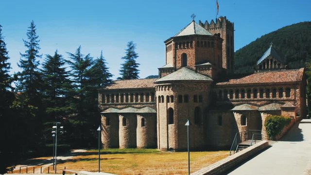 Monastery of Santa Maria in Ripoll considered symbolic monument in Catalan Romanesque style
