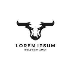 bull el toro logo vector head