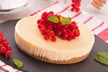 Redcurrant cheesecake. 
