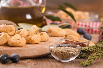 Italian taralli. 