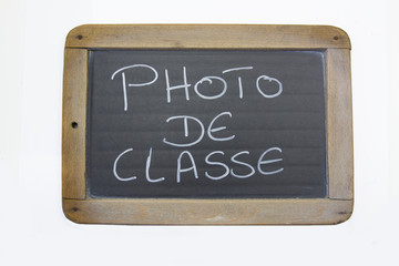 ardoise photo de classe