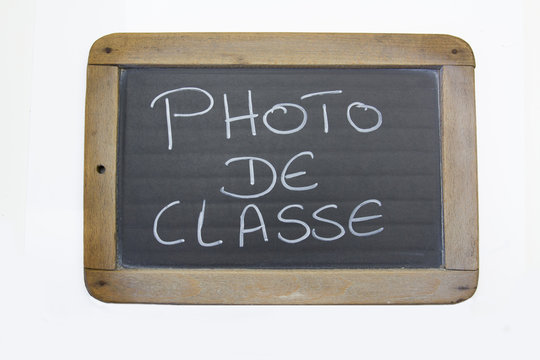 ardoise photo de classe