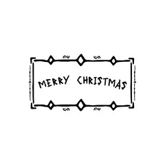 Fototapeta premium Frame Merry Christmas