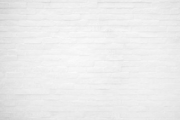 White brick wall texture and background.