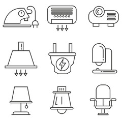 home appliance and electronic device icons