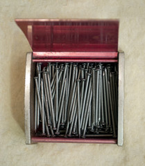 small box with nails