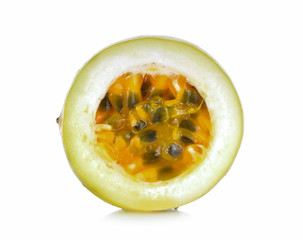 passionfruits isolated on white background