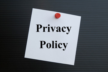 Privacy policy concept 