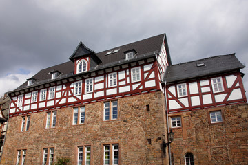 Fototapeta na wymiar Kilianskapelle am Schuhmarkt in Marburg, Hessen