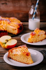 Traditional homemade apple pie