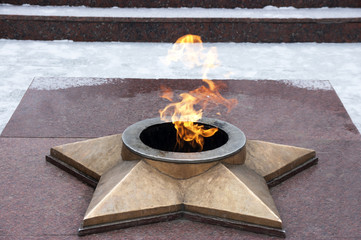 The burning eternal flame