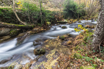 Garganta San Gregorio. Landscape near Aldeanueva de la Vera, Caceres. Extremadura. Spain.
