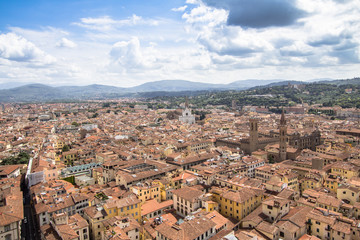 Fototapeta premium Piękny widok na panoramę Florencji, Włochy