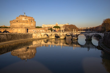 Sant' Angelo Bridge and Sant' Angelo Castel, Rome