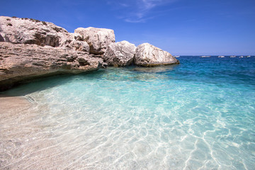 Cala Mariolu beach on the Sardinia island, Italy