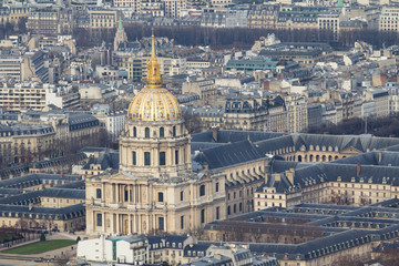 Fototapeta na wymiar Cathedral Les Invalides in Paris..