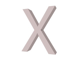 Obraz premium alphabet argent brossé