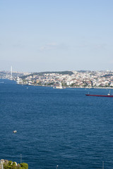 Il Bosforo. Lo stretto che collega il Mar Nero al Mar di Marmara e segna il confine meridionale tra il continente europeo e quello asiatico.