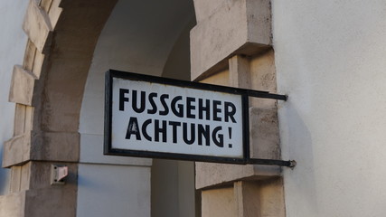 Fototapeta premium Fußgeher