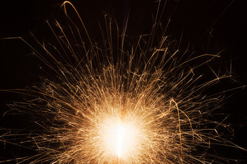 Close-Up Of Sparkler At Night