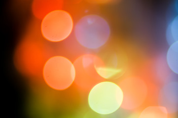 Christmas background. Festive abstract background with bokeh defocused lights