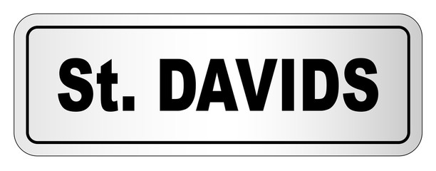 Saint Davids City Nameplate