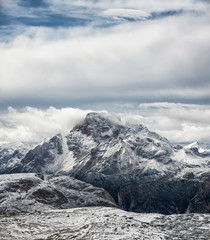 Mountain panorama in the Italy. Beautiful natural landscape in the Italy mountain