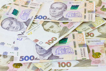 Obraz premium new Banknotes Ukrainian hryvnia