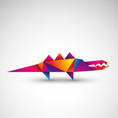krokodyl origami wektor © Rzoog