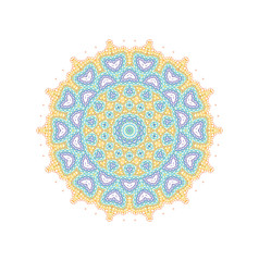 Abstract ornamental color shape