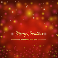 
Merry Christmas new year spark star greeting card 