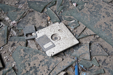 Abandoned floppy disc