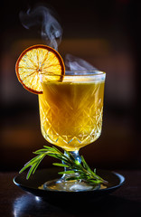 Hot cocktails for winter holidays