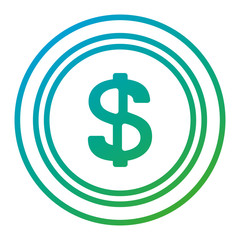 coin money isolated icon