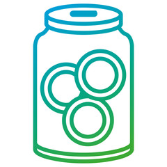 glass jar with coins money