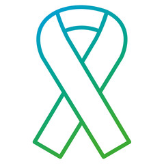 ribbon campaign isolated icon