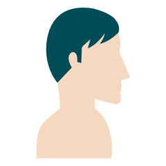 man profile shirtless avatar character